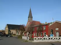 Die Kirche von Schaprode die sich in der N�he vom Hafen befindet.Aufgenommen am 17.November 2013.