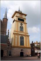 Enkhuizen. Der hlzerne Turm der Westerkerk wurde 1519 errichtet. 07.07.2014