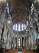 Mons, Chor der Waltrudiskirche, Statuen von Jacques du Broeucq (29.06.2014)