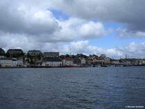 ber das Hafenbecken mit Sicht auf Huser in Flensburg (Schleswig-Holstein, Mai 2010)