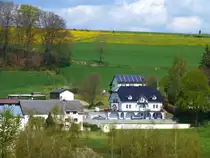Belgien, Wallonien, Provinz Lttich, deutschsprachige Gemeinschaft, Lengeler am Vennbahn Radweg (Strecke 47 in Belgien). 23.04.2014