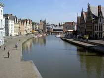 Gent, Huser an der Graslei (03.07.2014)