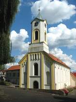 Katholische Kirche in Hrob (ehemals kniglich freie Bergstadt Klostergrab im bhmischen Erzgebirge), Okres Teplice (Bad Teplitz-Schnau) /Nord-Bhmen; 25.08.2007
