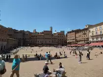 Piazza del Campo in Sienna , Foto am 20.5.2014
