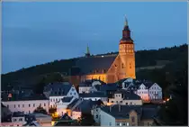 Schneeberg. Die St. Wolfgangskirche wurde in der ersten H�lfte des 16. Jahrhunderts errichtet und ist eine der gr��ten sp�tgotischen Hallenkirchen Sachsens.
11.08.2014