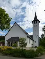 Titisee/Schwarzwald, die Grundsteinlegung zur katholischen Kirche  Christk�nig  war 1936, Juni 2014