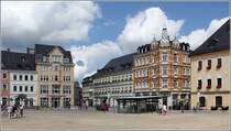 Annaberg-Buchholz. Huserzeile am Markt. 
14.08.2014