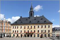 Annaberg-Buchholz. Das Rathaus am Markt stammt in seiner heutigen Form aus dem 18. Jahrhundert.
14.08.2014