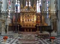 Hochaltar aus dem 16. Jahrhundert im Dom St. Viktor in Xanten (Kreis Wesel, NRW, Juli 2013)