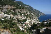 Blick auf Positano