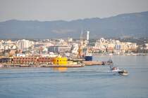 PORTIMO (Concelho de Portimo), 06.05.2014, Blick ber den Rio Arade auf Portimo und Praia da Rocha