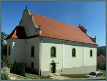 Die 1785 errichtete Synagoge von M�d ist eine der �ltesten erhaltenen Synagogen in Ungarn. (18.08.2014)