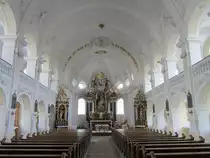 Bischofshofen, Alt�re in der Missionskirche St. Rupert in Winkl (01.08.2014)