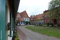 Hof und Gebude rund um  Am Johanneskloster  am Nordrand der Altstadt von Stralsund (Mai 2011)