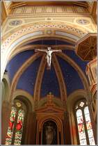 Melle-Buer. Der Altarraum der Mitte des 19. Jahrhunderts gebauten Martinikirche.
18.09.2014