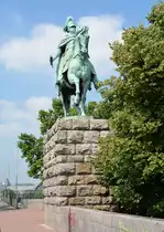 Reiterstandbild K�nig Friedrich Wilhelm IV auf der Hohenzollernbr�cke in K�ln - 31.07.2014