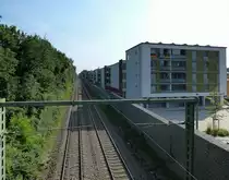 Freiburg, Wohnungsneubauten an der G�terbahn im Stadtteil Haslach, Juni 2014