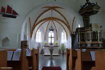 Innenansicht der ev. Dorfkirche von Gro Zicker (Gemeinde Gager / Mnchgut, Rgen - Mai 2011)