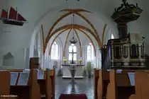 Innenansicht der ev. Dorfkirche von Gro� Zicker (Gemeinde Gager / M�nchgut, R�gen - Mai 2011)