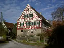 Fachwerkhaus an der Hauptstra�e von Gro�altdorf (03.11.2014)