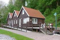 Hafenmeisterei am Hafen von Lohme, einem Ort im Nordosten von Rgen auf der Halbinsel Jasmund (Mai 2011)