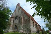 Der Westgiebel der ev. Kirche von Altenkirchen auf der Halbinsel Wittow im Nordwesten von Rgen (Mai 2011)