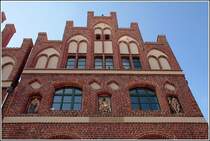 Ein Giebel am Gerichtsgeb�ude in Salzwedel. Aufnahmedatum: 16.09.2007