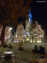 Willy-Brandt-Platz und das Alte Rathaus von 1910 (Gladbeck, NRW, November 2014)