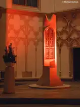 Illumierte Lambertikirche (Gladbeck, NRW, November 2014)