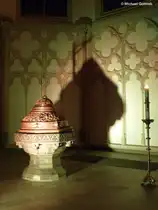 Illumierte Lambertikirche (Gladbeck, NRW, November 2014)