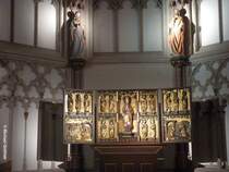 Illumierte Lambertikirche (Gladbeck, NRW, November 2014)