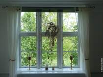 Ausblick aus dem Caf Lindauhof in Boren (Kreis Schleswig-Flensburg, Schleswig-Holstein, Juli 2014)