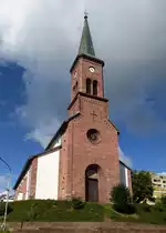Furtwangen, die katholische Kirche St.Cyriak, Aug.2014