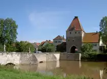 Herrieden, steinerne Brcke ber die Altmhl und unteres Tor (16.06.2013)