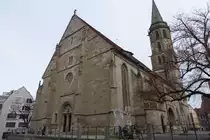 Schorndorf, Ev. Stadtkirche, erbaut ab 1477, nach Stadtbrand Wiederaufbau im 17. Jahrhundert (25.12.2014)