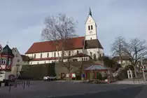 W�schenbeuren, St. Johannes Kirche, erbaut bis 1507, neues Langhaus von 1936 bis 1937, gotischer Ostchor (25.12.2014)