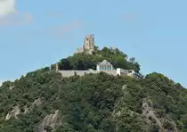 Drachenfels im Siebengebirge von S�den - 01.07.2014