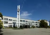 Weil am Rhein, das 1964 eingeweihte Rathaus der ca. 30 000 Einwohner z�hlenden s�d-westlichsten Stadt Deutschlands im Dreil�ndereck mit Frankreich und der Schweiz, Sept.2014