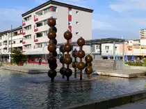 Weil am Rhein, Brunnenanlage in der Hauptstra�e, Sept.2014