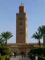 Marrakesch, das Minarett der Koutoubia-Moschee. 24.12.2014
