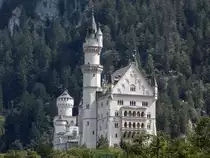 Das M�rchenschloss Neuschwanstein in Hohenschwangau am 18.08.2014
