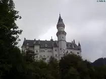 Das M�rchenschloss Neuschwanstein in Hohenschwangau am 18.08.2014