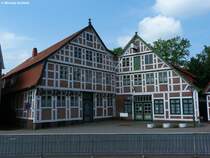 Jork im Alten Land: Huser am Fleet (Juli 2014)