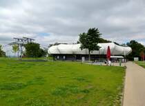 Koblenz, die Seilbahnstation auf dem Plateau der Festung Ehrenbreitstein, Sept.2014