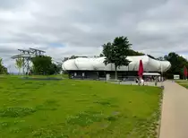 Koblenz, die Seilbahnstation auf dem Plateau der Festung Ehrenbreitstein, Sept.2014