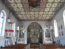 Hdingen, Innenraum der Pfarrkirche St. Bartholomus (22.06.2014)