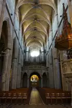 Reutlingen, gotische Marienkirche, erbaut von 1247 bis 1343, Rieger Orgel von 1988 (19.02.2015)