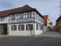 Iphofen, Fachwerkhaus in der Maxstra�e (08.03.2015)