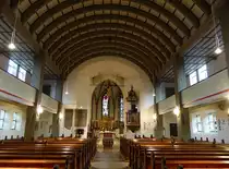 Schw�bisch Hall, Innenraum der St. Katharina Kirche (15.03.2015)