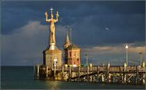 Imperia nach dem Sturm. Konstanz, Mrz 2015.